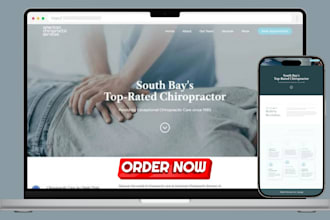 design dynamic chiropractor website healthcare landing page chiropratic website