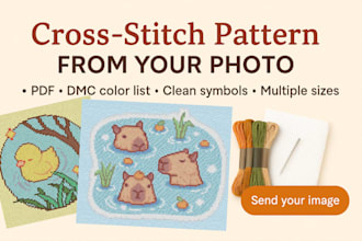 create a cross stitch pattern from your image
