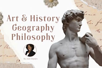 do research in geography, history and philosophy