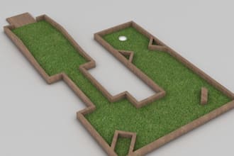 design 3dgolf course,mini course,mini golf,putting green,landscape park,showroom