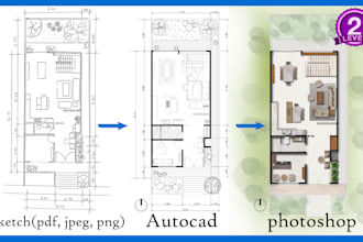 deliver professional autocad architectural drawings and floor plans in 24 hrs