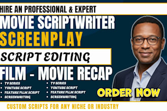 write movie script, screenplay, feature film, screenwriting film script, tv plot