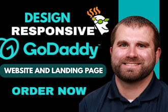 design godaddy website, redesign godaddy site and landing page SEO