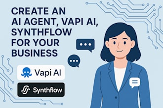 create a ai agent, vapi ai, synthflow for your business