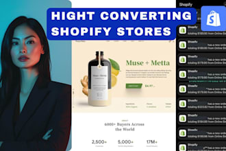 design a professional and aesthetic shopify store that sells