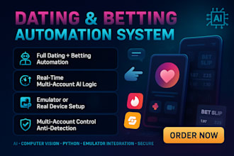 develop ml opencv ai swiping, bet placement, odds tracking, anti ban automation