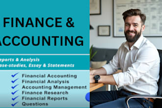 write report of financial analysis finance, accounting tasks and ,assignment