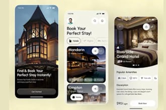 build ios and android app  for hotel booking, travel ,flight and event booking