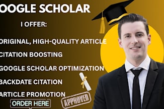 write and publish backdated article, increase citation on goggle scholar