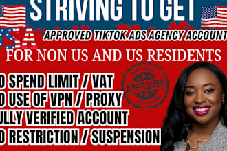 usa tiktok ads agency manager tiktok business centre for non usa resident