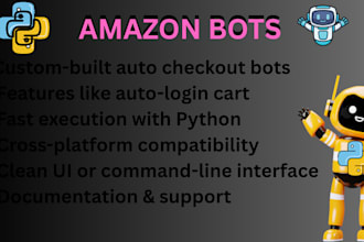 build amazon bot auto purchase bot for target amazon walmart auto checkout bot