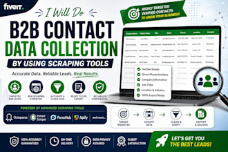 b2b contact data collection by using scraping tools