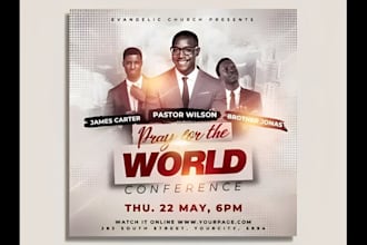 customize amazing and unique church flyer design