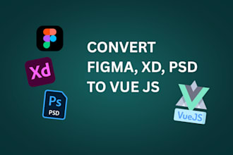 convert figma to a vue js application