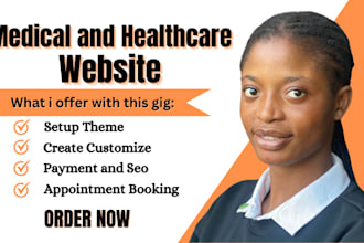 design medical website, healthcare, therapy and counselling website