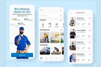 build on demand service provider app, home service and repair app with ui ux