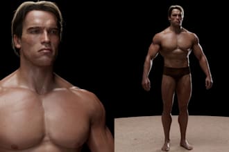 do 3d metahuman 3d realistic character modeling metahuman character in zbrush