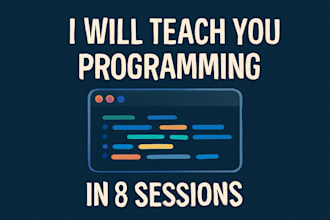 teach you web development in 8 mentoring sessions