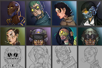 create custom art 2d indie game art character sprite sheet tilesets animated art