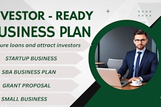 investor ready plan, sba and grant proposals for startups and small business