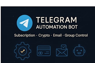 create powerful telegram automation bots for channels, groups, and tasks
