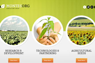 design a responsive farming website