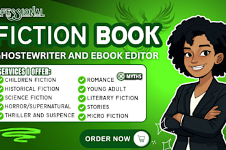 write fiction book stories history science fiction romance sci fi novels comic