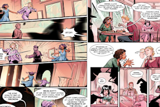 create stunning 2d comic or graphic novel with pro detailing