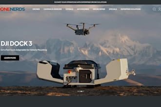 design drone shopify store photography portfolio website videography website