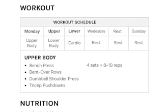 coach you for 8 weeks with a custom workout plan and meal feedback