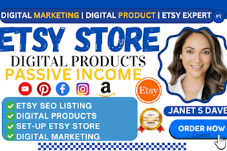 setup etsy store SEO stan store digital product bundles for passive income