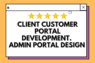 build client portal, admin portal system, user management system