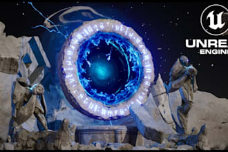 create unreal engine game, game prototype, game vfx in unity and unreal engine