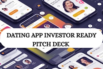 dating app investor ready pitch deck UK custom dating startup funding app ppt
