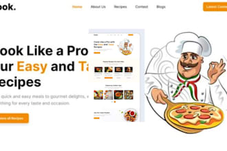 build recipe website food recipe website food blog catering website chef website