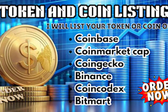 do token, coin, and ico listing on coinmarketcap, coingecko, and lbank
