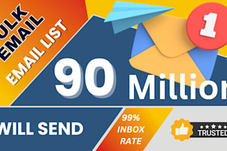 send 900 millions bulk email blast for campaign