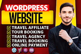 design a tour and travel agency website in wordpress