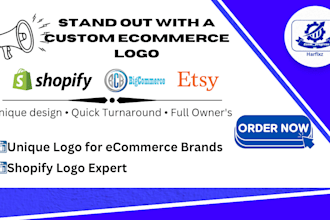 design custom logo,banner for shopify store,ecommerce website,dropshipping store