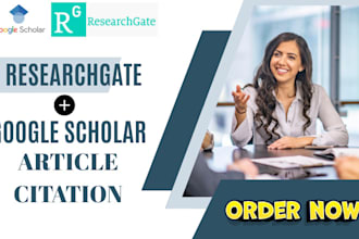increase google scholar citations, journals, backdated citations, researchgate
