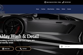 car detailing website, car wash website, auto detailing website, car dealership