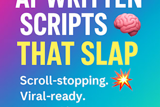 write short viral video scripts or captions using ai