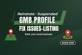 reinstate and fix suspended google my business profile