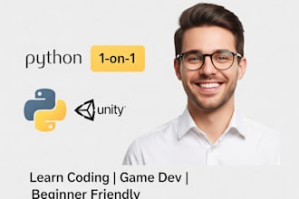 teach you python or unity game development in a face to face session