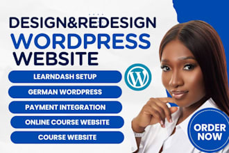 build german wordpress online course site learndash payment integration website