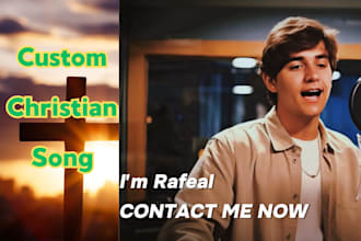 be your male custom gospel christian singer and songwriter, worship choir vocals