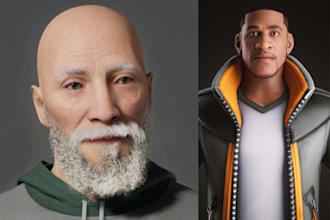 stylized 3d character metahuman character modeling ue5 game character 3d model