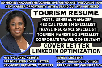 craft high impact tourism, travel manager, tour guide, cruise director resume cv