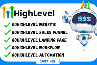 build ghl website, ghl funnel, ghl landing page, ghl automation, ghl workflow
