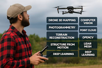do computer vision 3d reconstruction from drone video, photogrammetry, and lidar
